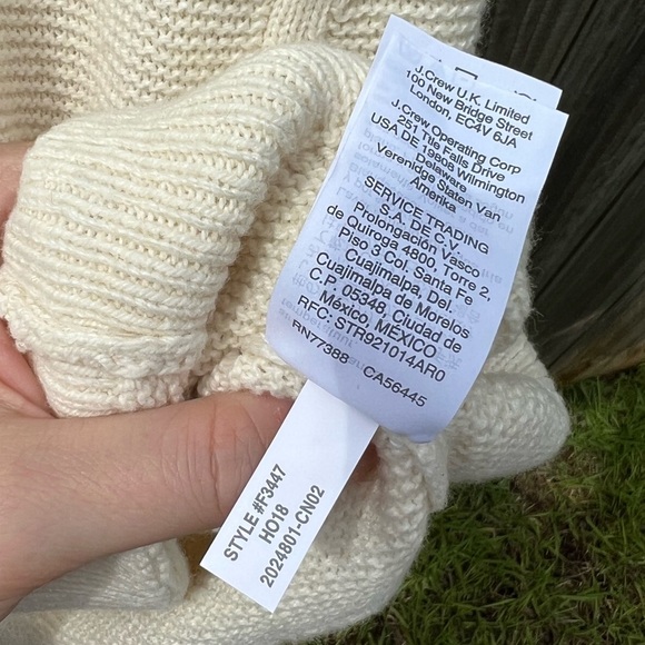 Madewell: Cream Sweater: Size XS - Picture 6 of 9